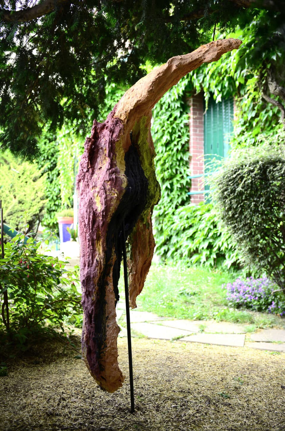 La Danseuse 175x82x85 cm mortiers de chaux colorés 2023