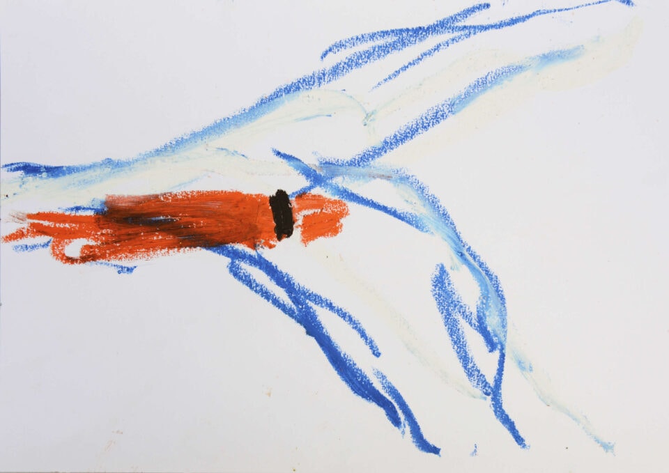 Préludes, série de dessins in situ 29,7x42 cm, pastel gras sur papier 2022 2