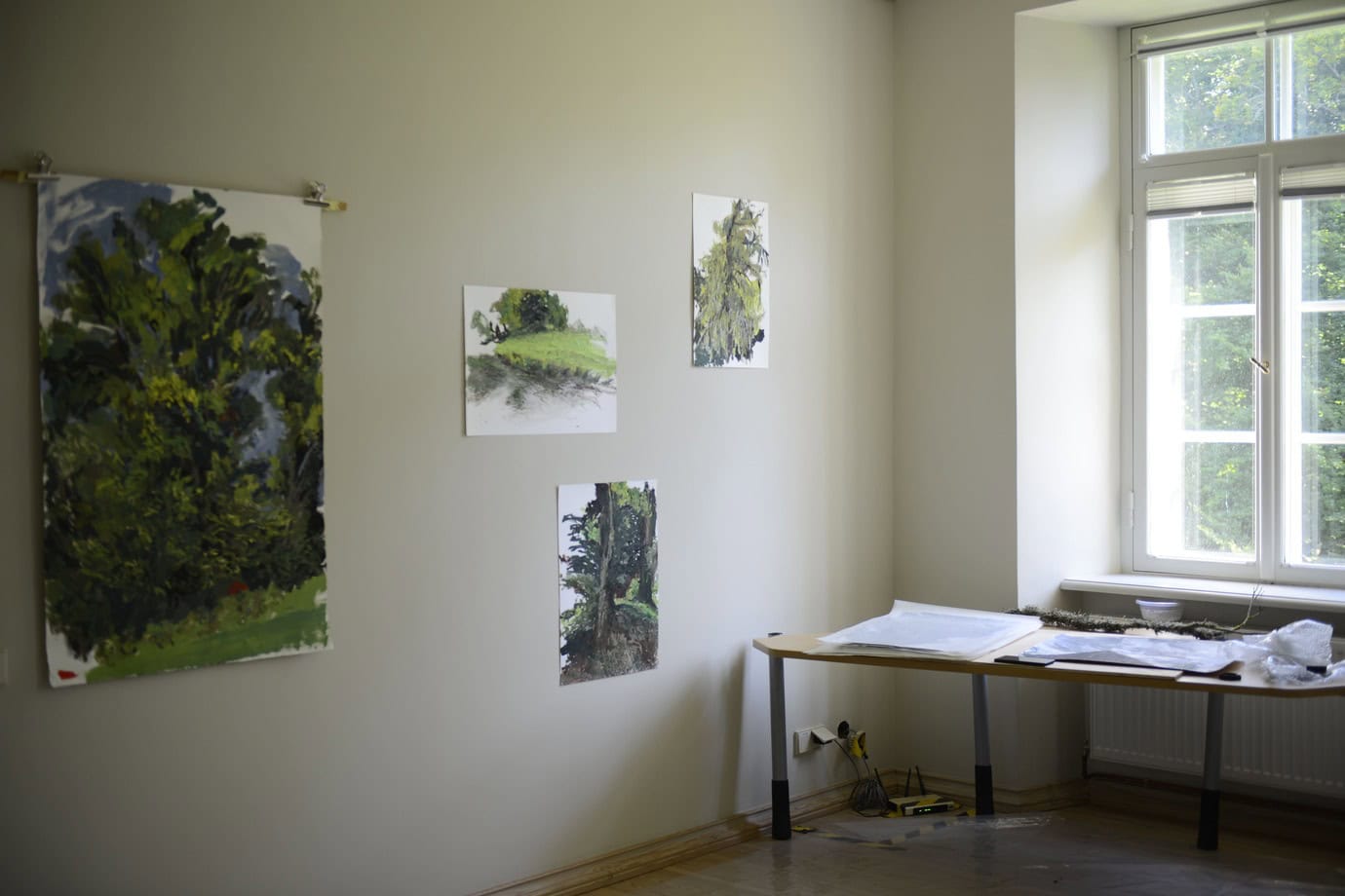 exposition de fin de residence Pedvale